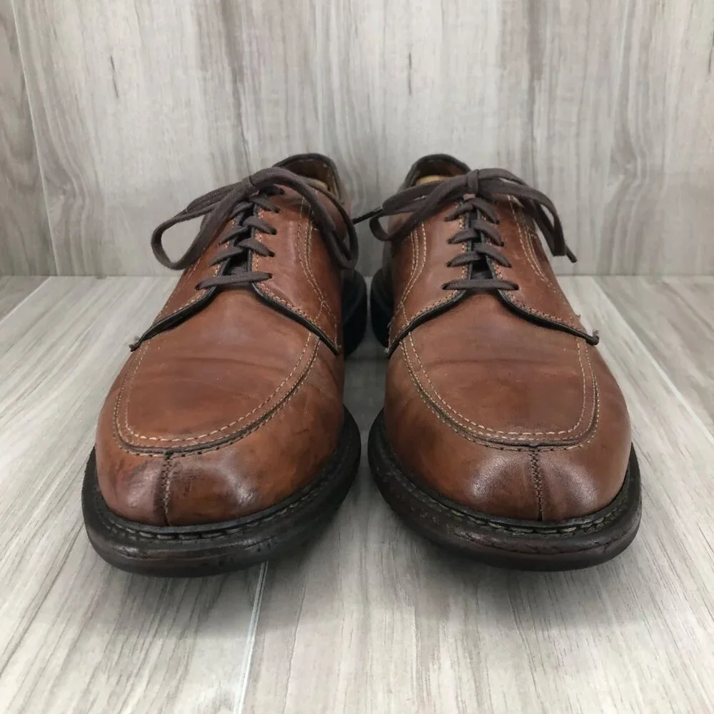 Allen Edmonds Shoes Mens 11B Wilbert Brown Leather Lace Up Derby Oxfords